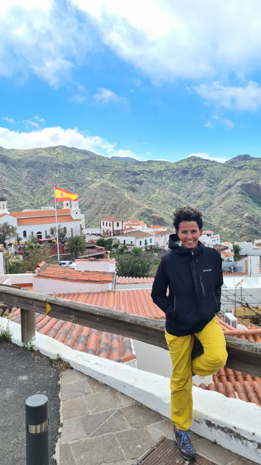 Geovanna, fundadora da Geo Horizont Travel, durante uma viagem em Gran Canaria